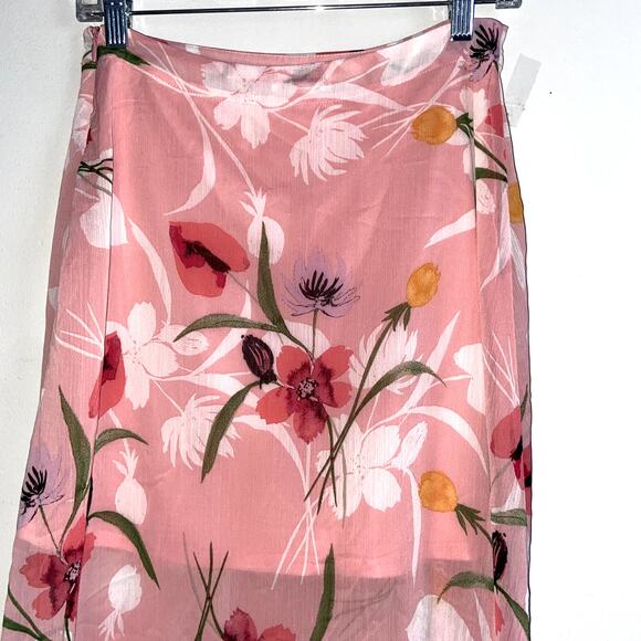 Leith Maxi Skirt Women Size Small Floral Flowy Pink NWT * - Picture 5 of 8